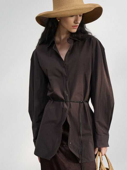 Arden Wire-Tie Relaxed Shirt